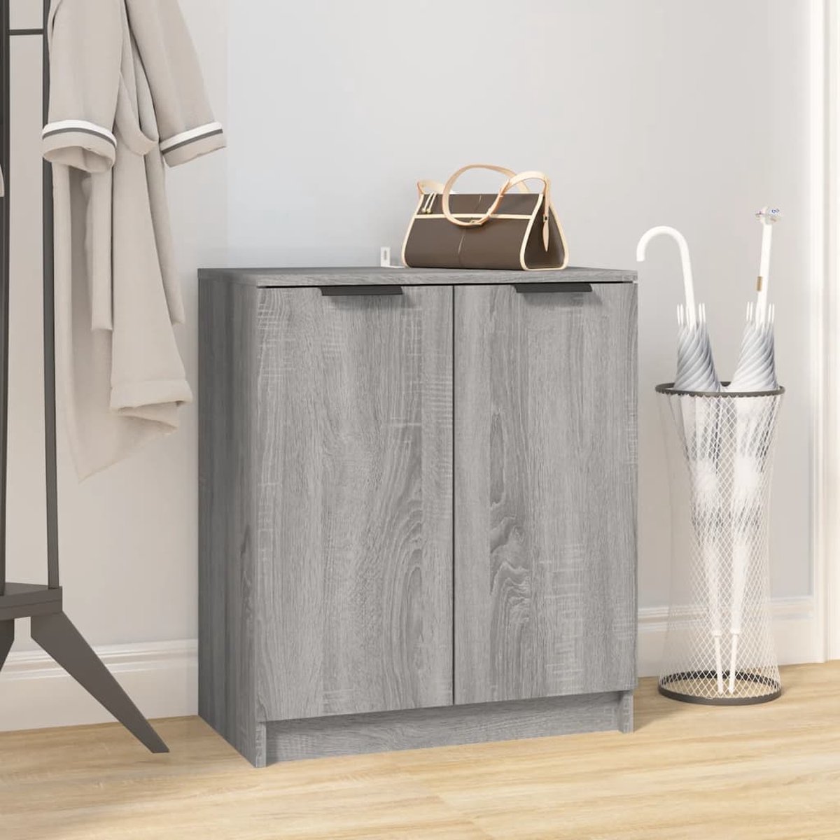 Schoenenkast 59x35x100 cm bewerkt hout sonoma