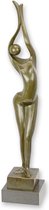Bronzen beeld - Sculptuur - brons - naakte vrouw - modern - 87,3 cm hoog