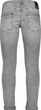 Achterkant van een grijze slim fit jeans voor heren met CARS logo's op de achterzakken.