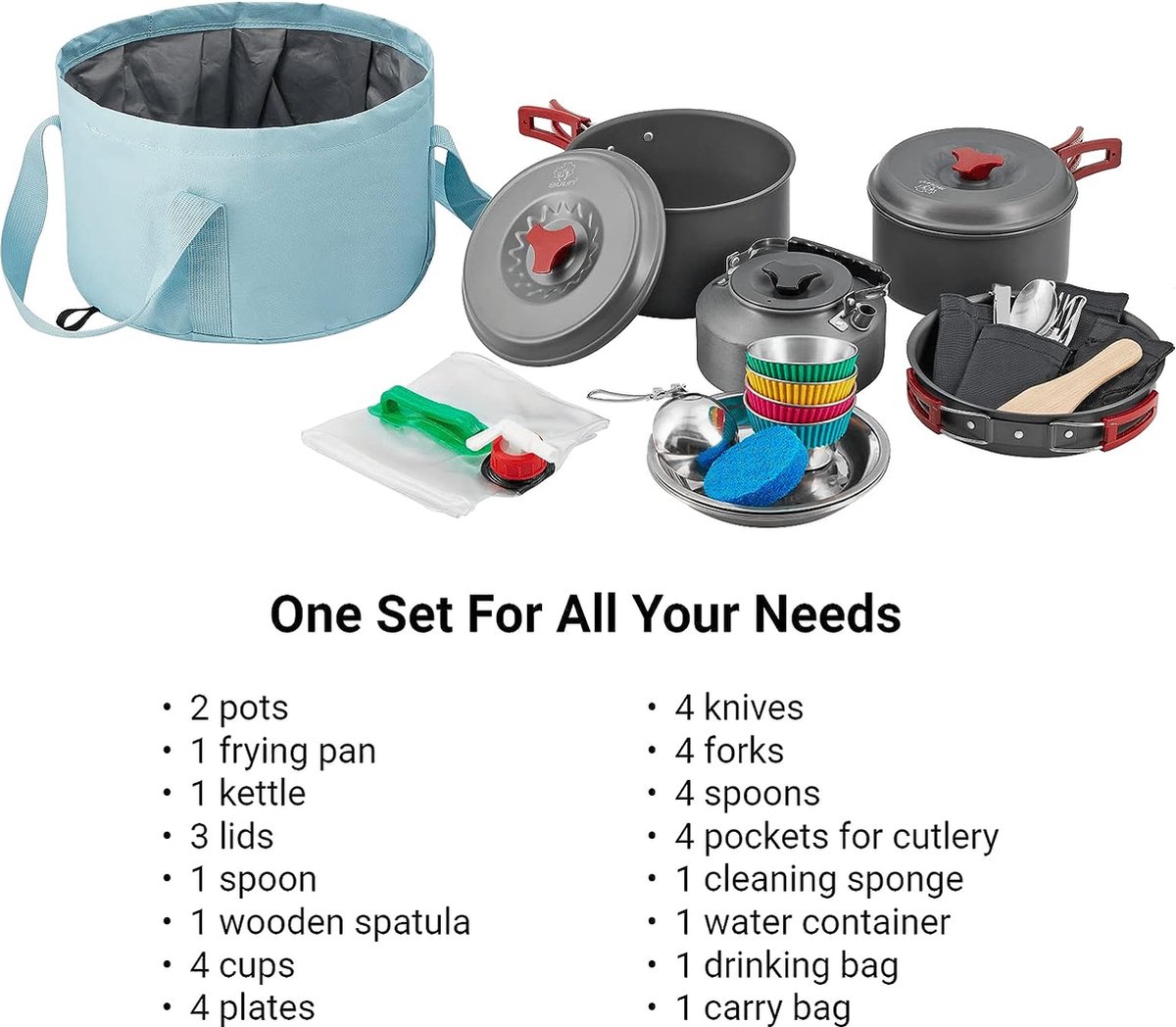 Brunner Set de casseroles Flavor 7 1 pièces avec sangle de fixation