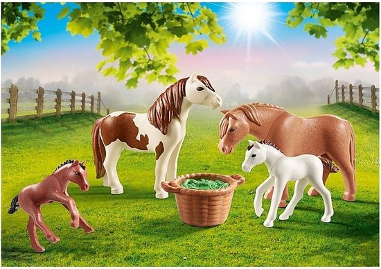 PLAYMOBIL Country Pony's met veulens - 70682 - PLAYMOBIL
