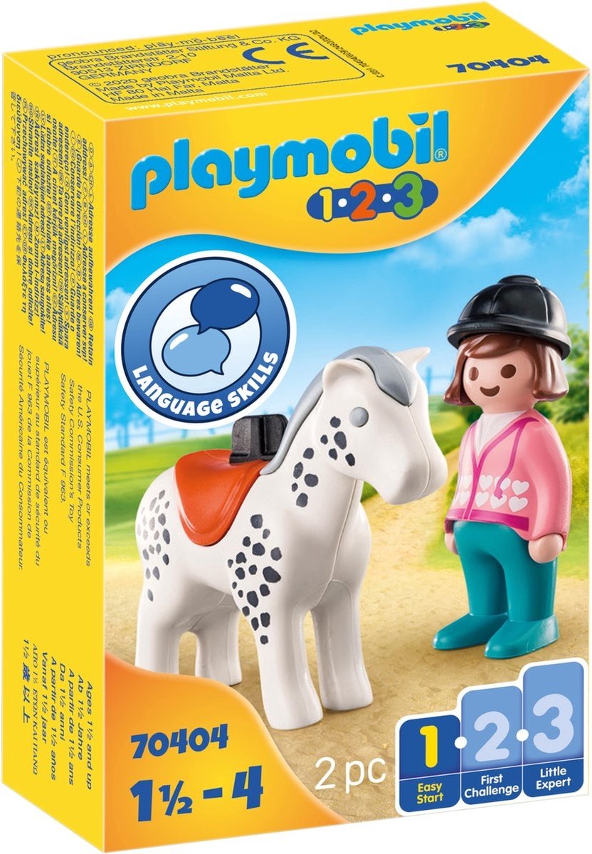 PLAYMOBIL 123 Geobra Personnage enfant école garçon 