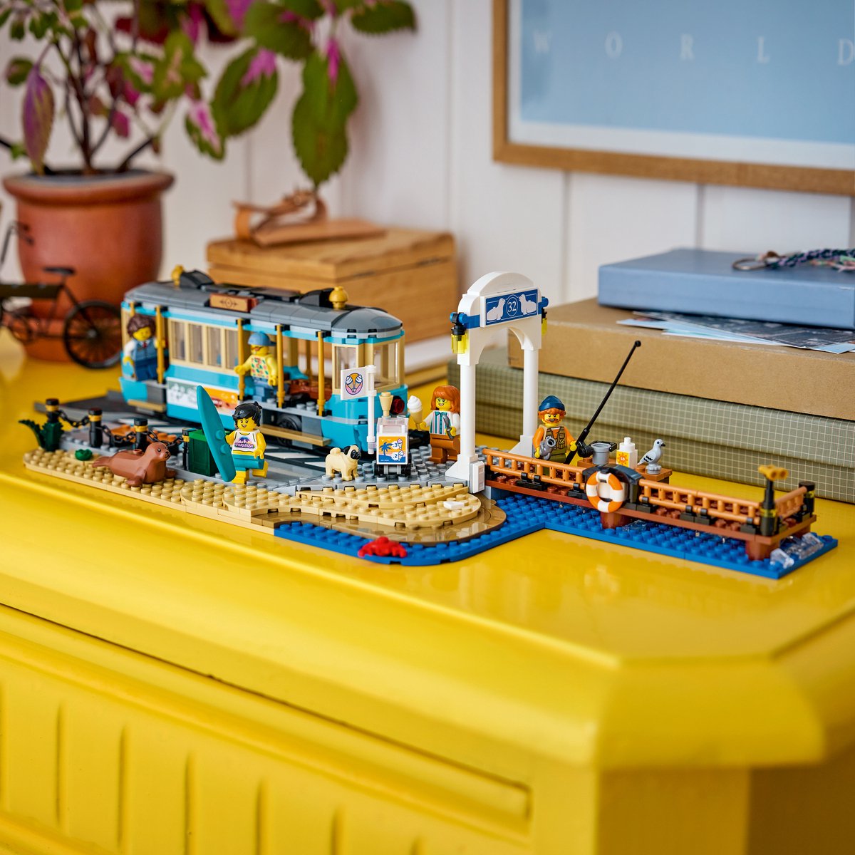 LEGO City Klassieke Strandtram Tram Speelgoed voor Kinderen Vanaf 7 Jaar - 60506 – foto 8