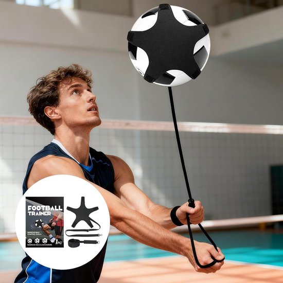 Voetbal Oefenuitrusting - Bal Trainer - Balvaardigheid Verbeteren - Zelf Return Systeem - Verstelbare Riem - Uniek — afbeelding 2