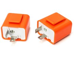 Twee 12V 2-pins knipperrelais