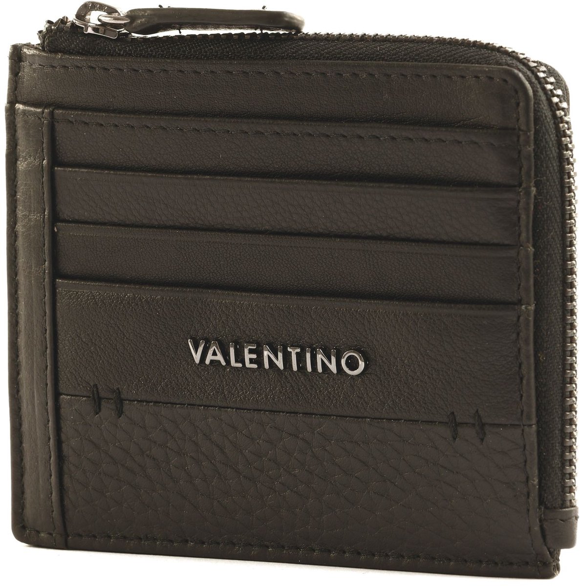VALENTINO Leren kaarthouder Estro Credit Card Case Moro donkerbruin
