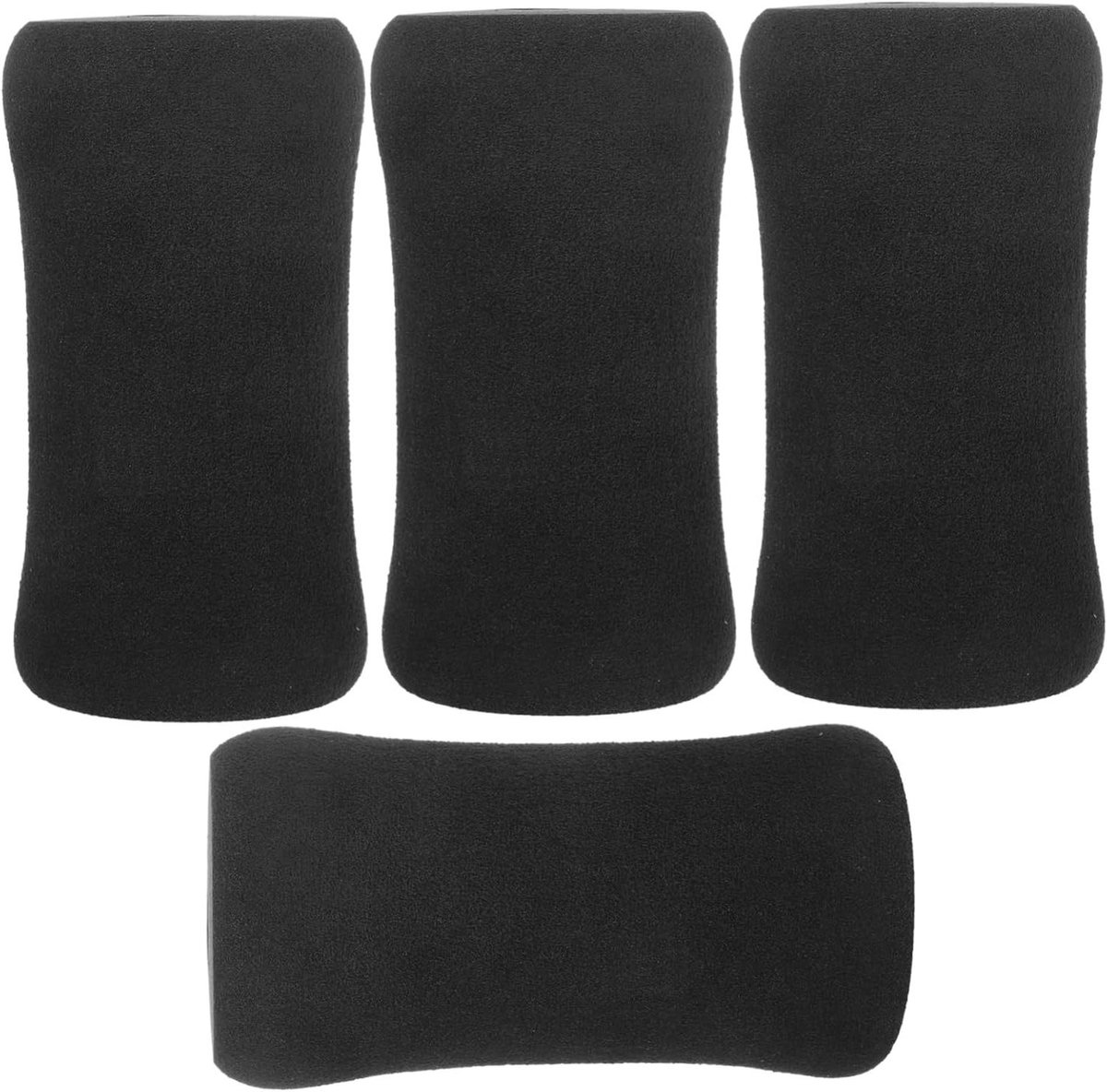 Voetkussen Rollers - Fitness Hulpmiddelen - Oefening Ondersteuning - Duurzame Constructie - 13 x 7 x 2.3 cm - Zwart