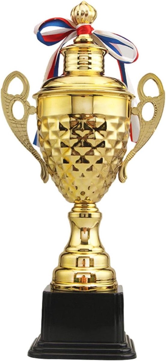 Competitie Trofee - Winnaars Beker - Succes Vieren - Robuust Metaal - 54 cm - Goud