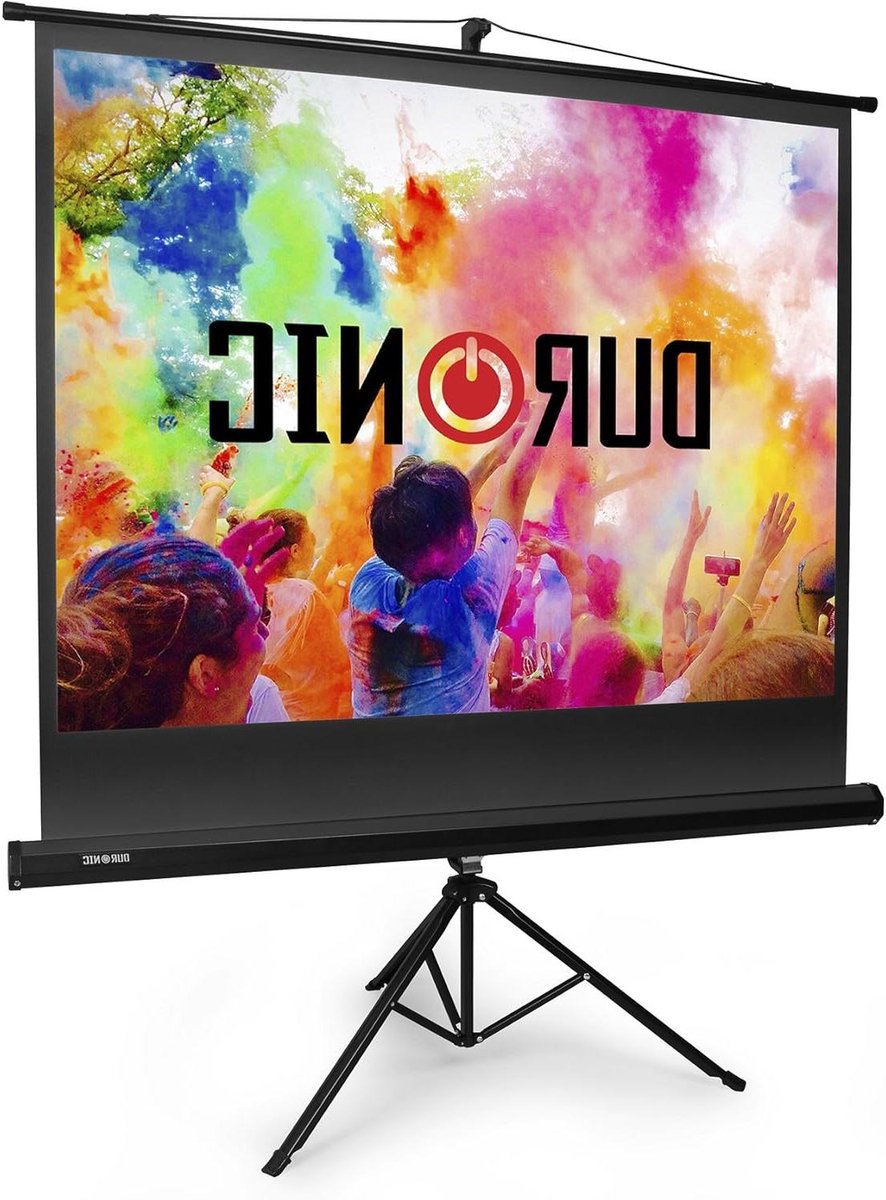 Projectiescherm met Statief - Beamer Scherm - Films en Presentaties - Draagbaar en Veelzijdig - 102 x 76 cm - Wit