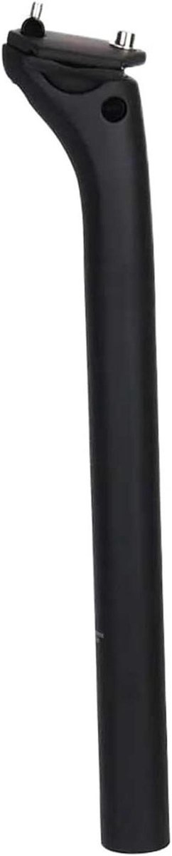 Fiets Zadelpen - Carbon Zadelbuis - Comfortabel Fietsen - Verstelbare Hoek - 254 x 400 mm - Zwart