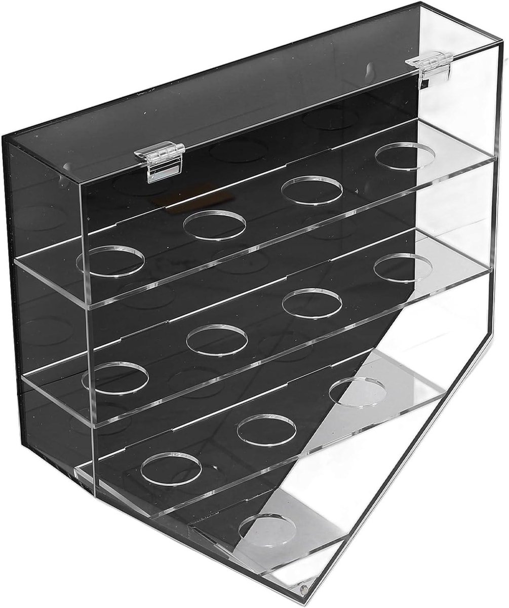 Honkbal Vitrine - Bal Display - Verzamelingen Tonen - Stof- en Waterdicht - 12 Ballen - Zwart