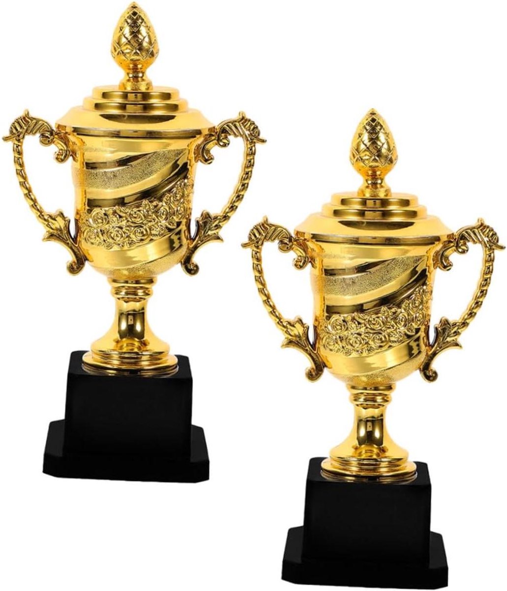 Gouden Bekers - Prijzen Bekers - Wedstrijd Beloning - Duurzaam Materiaal - 18x10x6.5cm - Goud