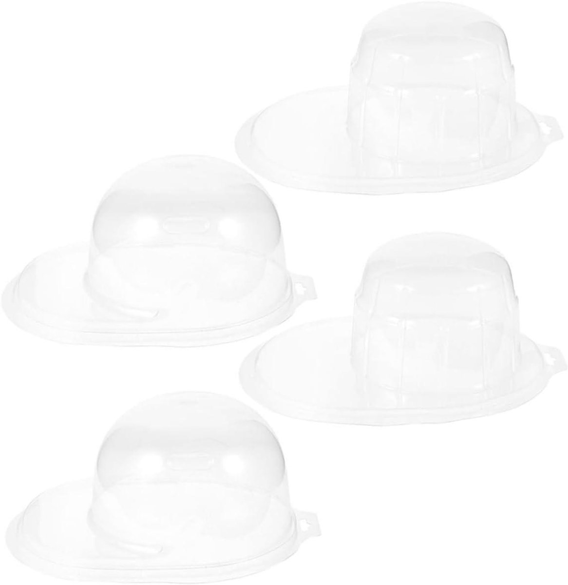 Hoeden Displays - Cap Houder - Vorm Behouden - Duurzaam Plastic - 4 Stuks - Transparant