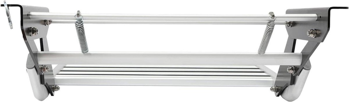 Camper Opstap - Mobiele Trap - Veilig Instappen - Antislip Rubber - 50 x 23 cm - Zilver Zwart