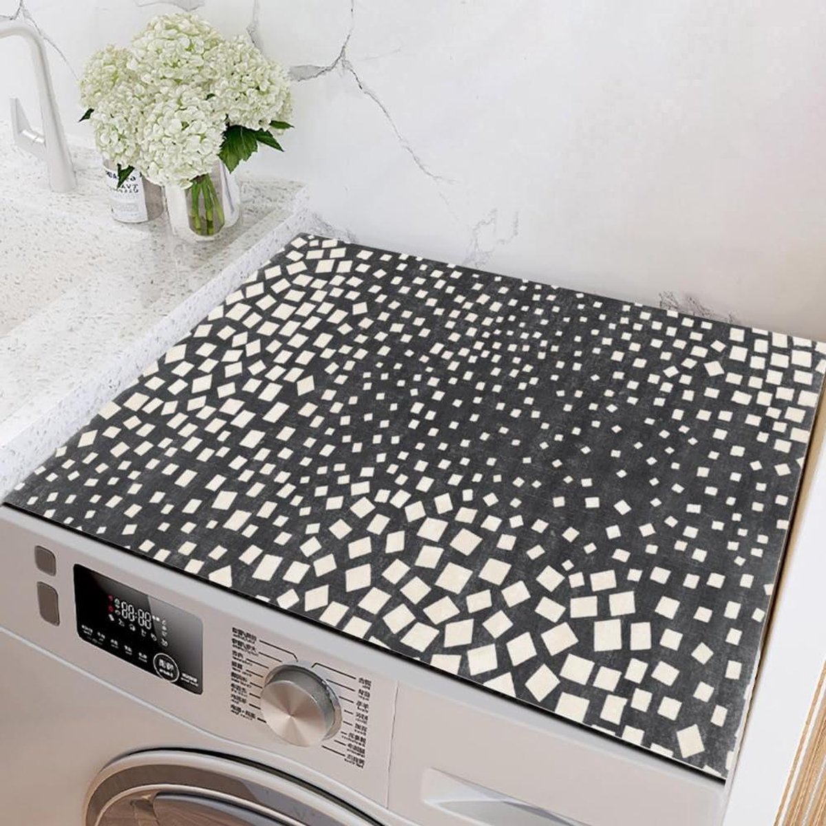 Wasmachinehoes - Apparaatmat - Apparaat Beschermen - Antislip & Absorberend - 60x60cm - Grijs