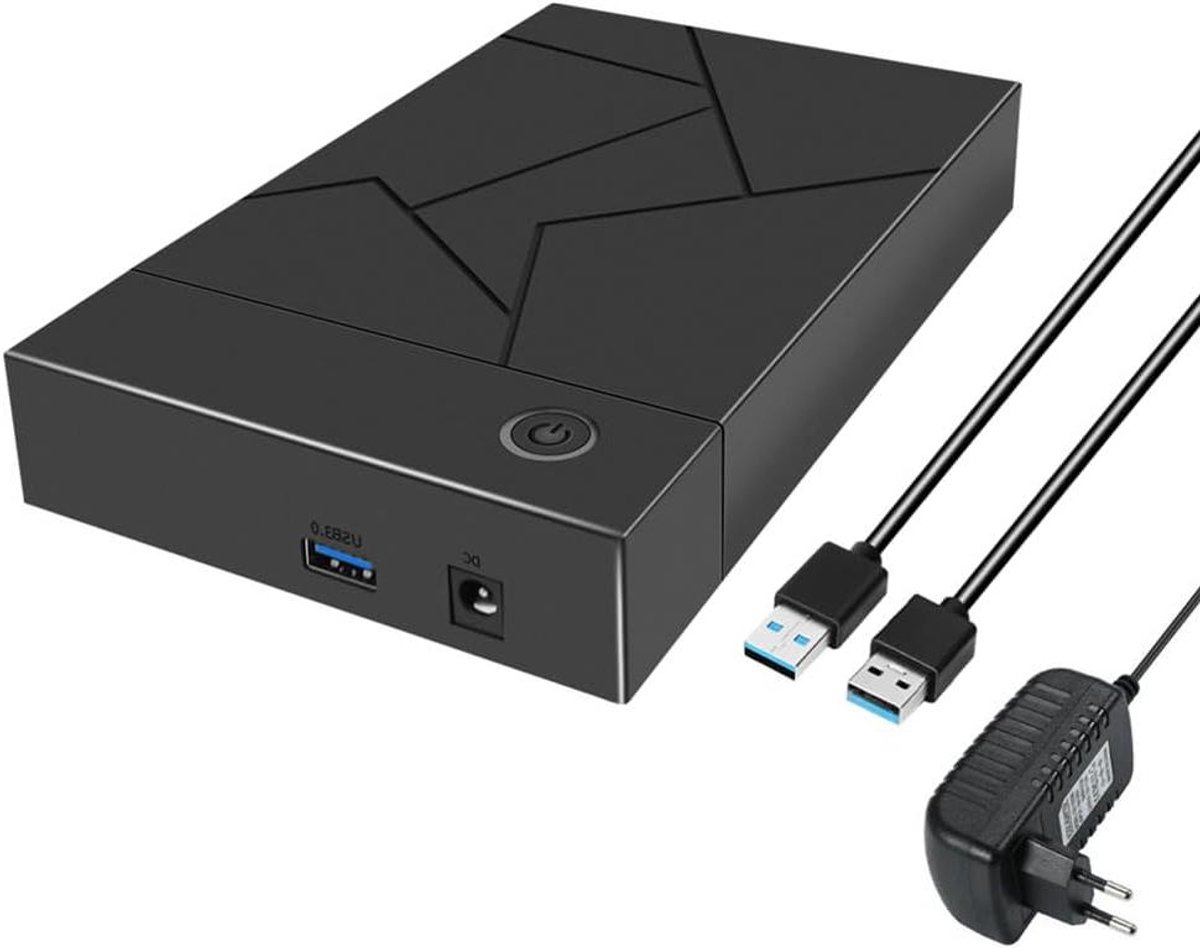Externe Behuizing - Harde Schijf Houder - Data Opslag - Snelle USB 3.0 - 35 inch - Zwart