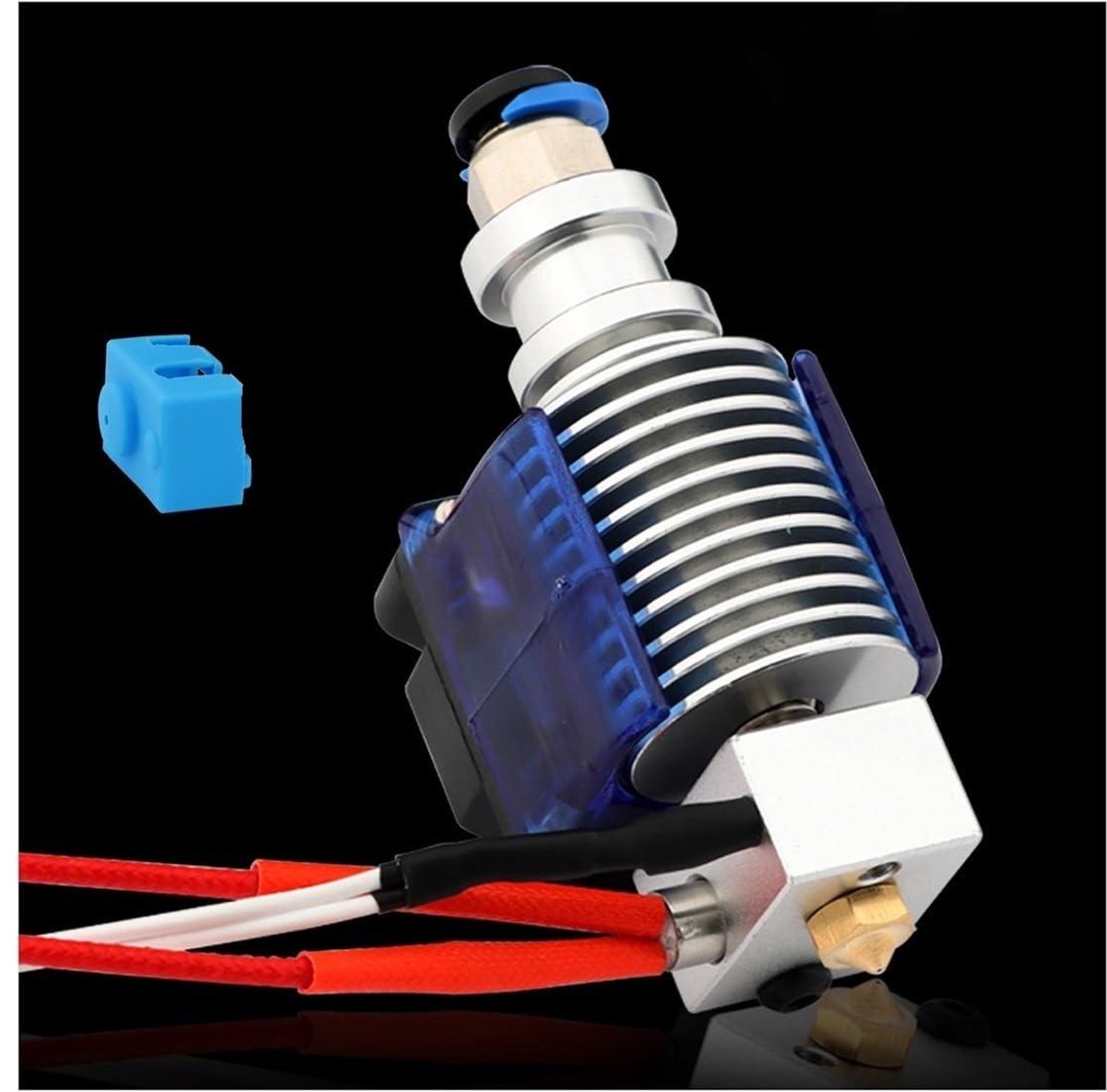 3D Printer Onderdelen - Hotend Kit - Precisie Printen - Temperatuur Stabiliteit - 100 cm Kabel - Zwart
