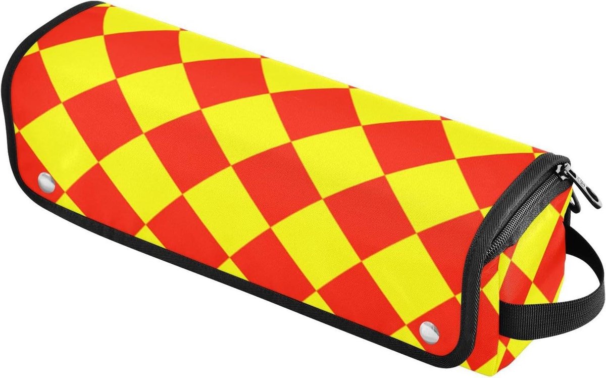 Krultang Reistas - Haarstyling Tas - Veilig Opbergen - Hittebestendig Mat - 2-in-1 Ontwerp - Buffalo Plaid