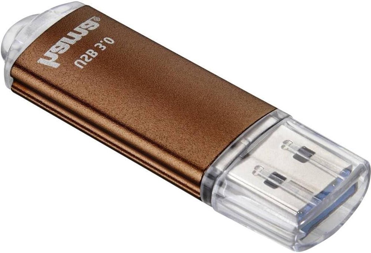 USB-stick - Gegevensdrager - Bestanden Opslaan - Aluminium Behuizing - 64 GB - Bruin