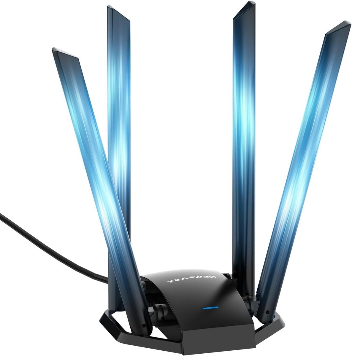 Wifi Stick - Draadloze Adapter - Internet Verbinding - USB 3.0 Type C - 1300 Mbps - Zwart