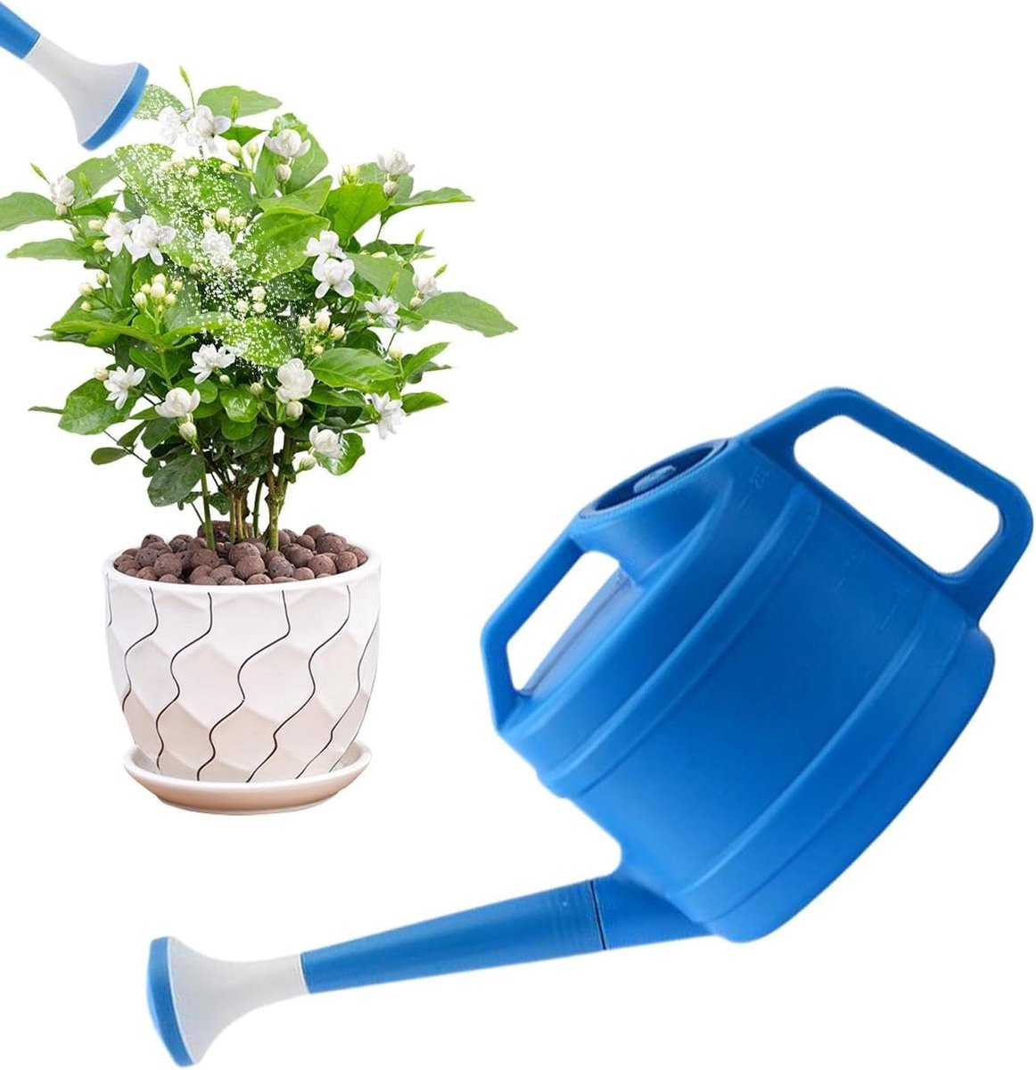 Tuingieter Lange Tuit - Water gieter - Planten Water Geven - Afneembare Gietpot - 40 x 16 cm - Blauw