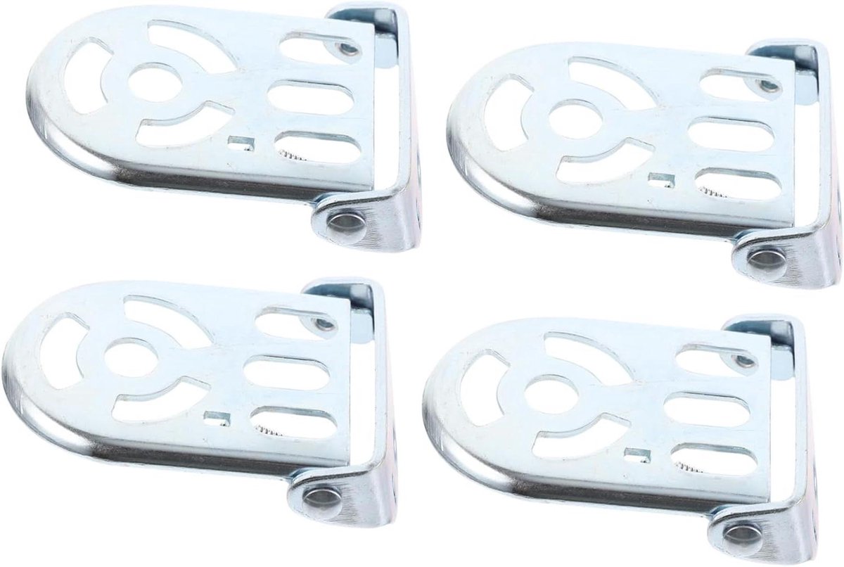 Fiets Voetsteunen - Achterbank Pedaal - Comfortabel Reizen - Opvouwbaar Ontwerp - 10 x 5.5 x 2.5 cm - Zilver