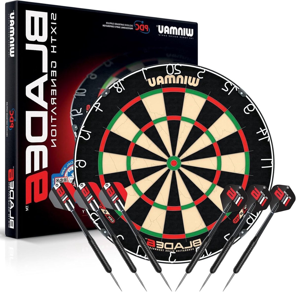 Dartbord Set - Darts Spel - Competitie Darten - Zesde Generatie Technologie - 45 cm Diameter - Standaard