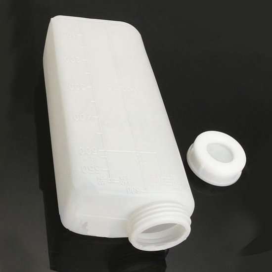 Brandstof Mengfles - 2-takt container - Brandstof mengen - Met schaalverdeling - 600 ml - Wit — afbeelding 5