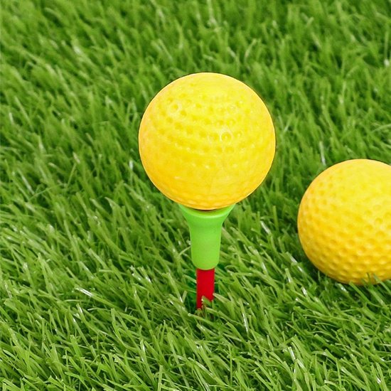 Oefen Golfballen - Zachte Ballen - Binnen Golfen - Schadevrij Oefenen - 4 cm Diameter - Geel — afbeelding 3
