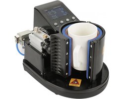 Hittepers Machine - Warmtepers Mok - Mokken Personaliseren - Automatische Aanpassing - 11oz Cup - Zwart