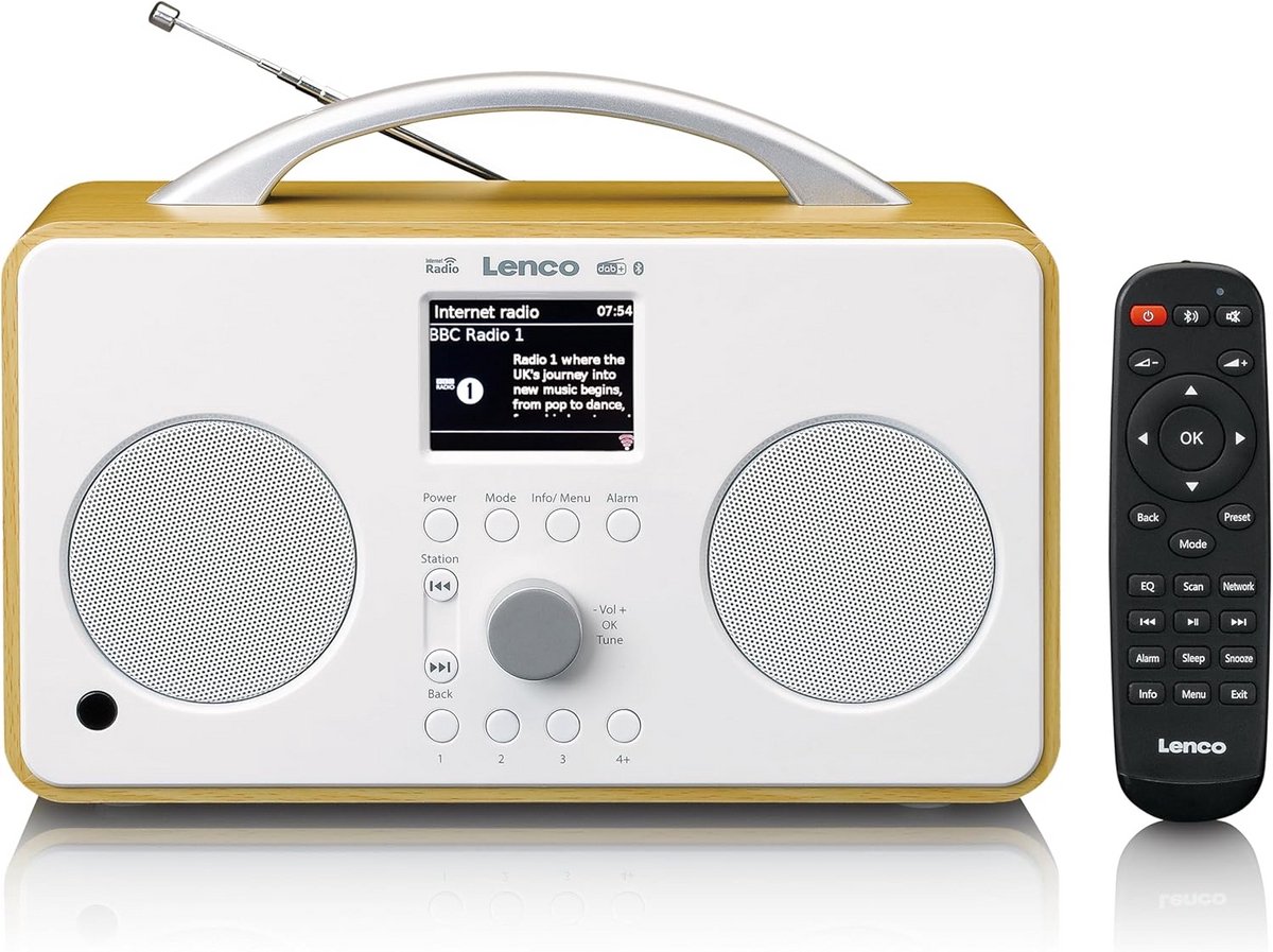 Draagbare Internetradio met DAB+, FM en Bluetooth