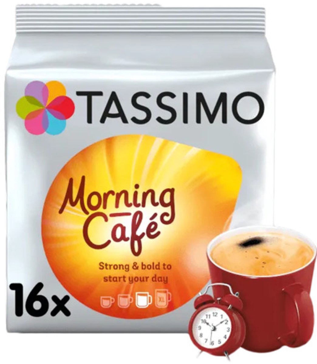 Koffiecapsules Tassimo Morning Cafe (compatibel met Bosch Tassimo capsulemachines), 16 st.