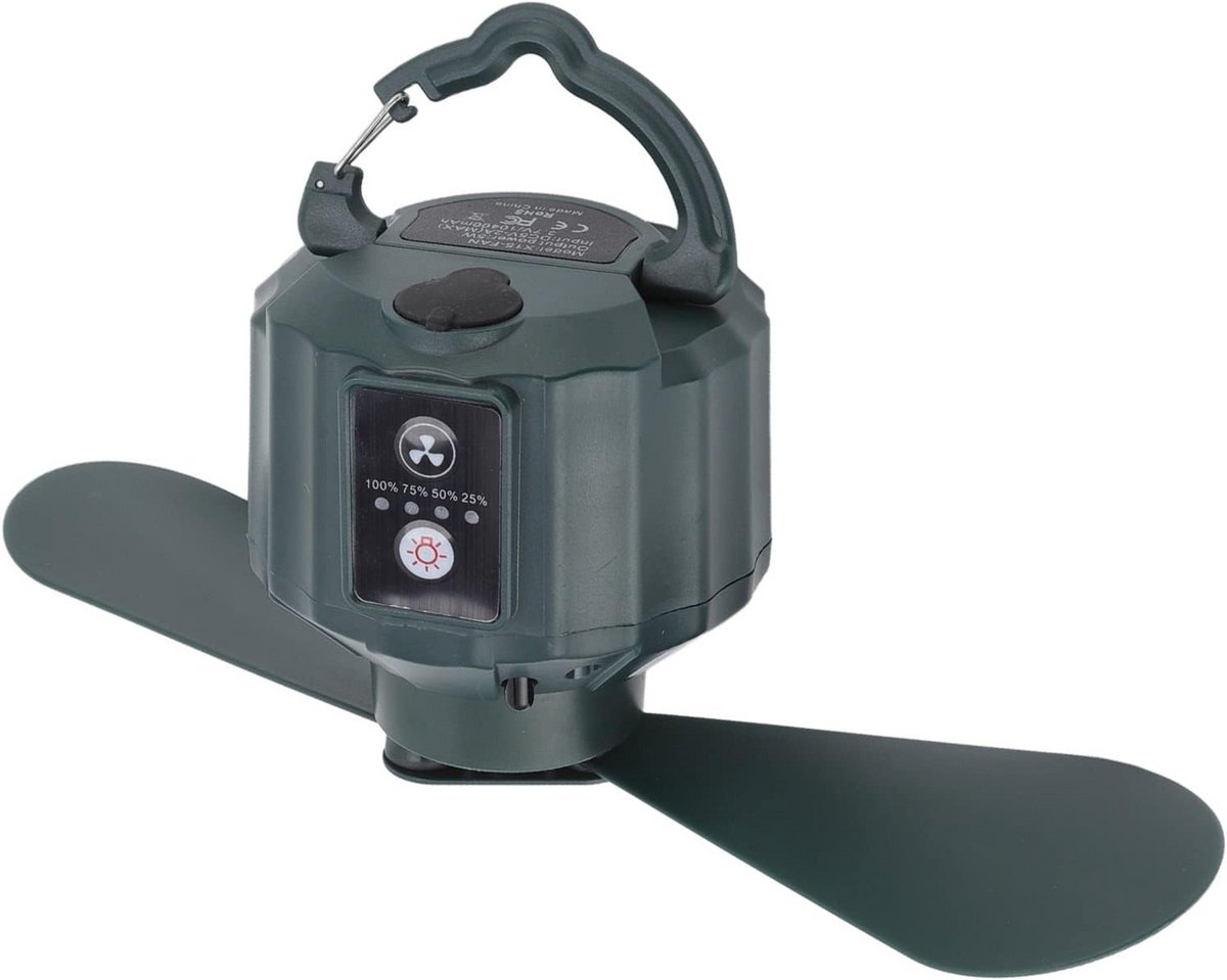 Krachtige 10400 mAh Campingventilator met LED Verlichting en Afstandsbediening