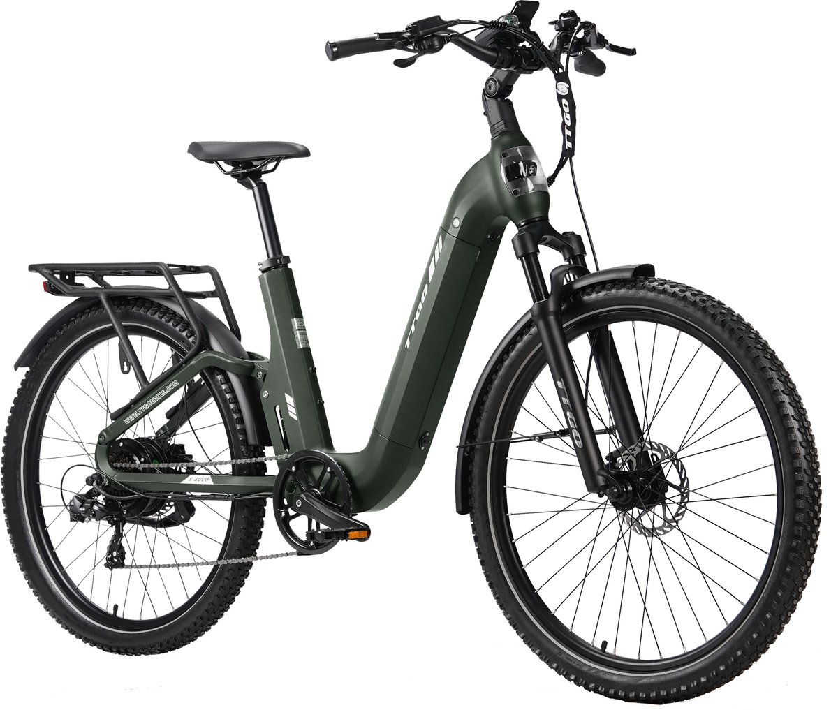 TTGO E-SUVO E-bike - 25 km/u - 27.5inch - 100km actieradius - 250W motor - 48V15Ah accu - 70NM - groen