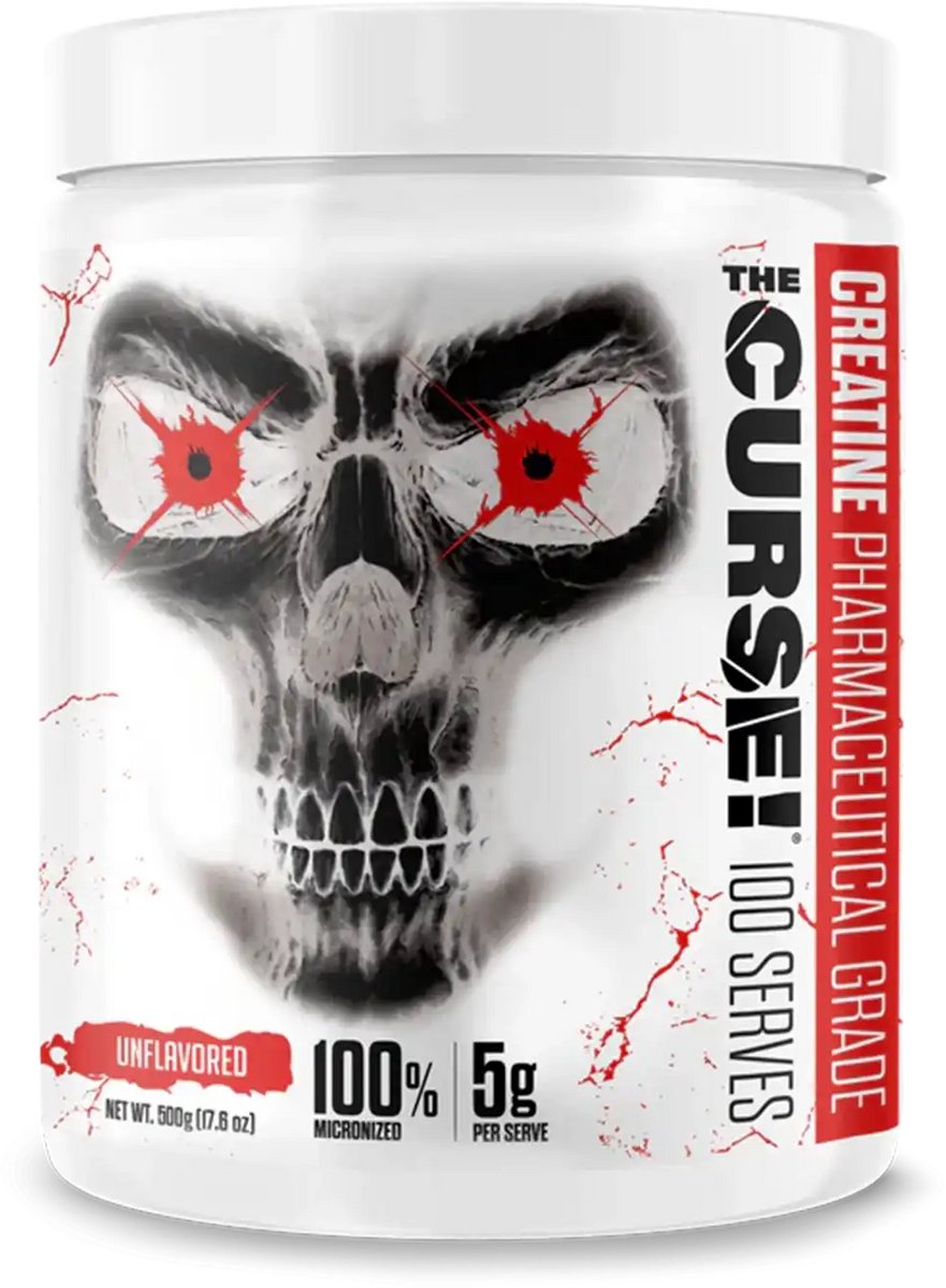 JNX Sports The Curse! Creatine (500g) Unflavoured - Creatine - Creatine Monohydraat