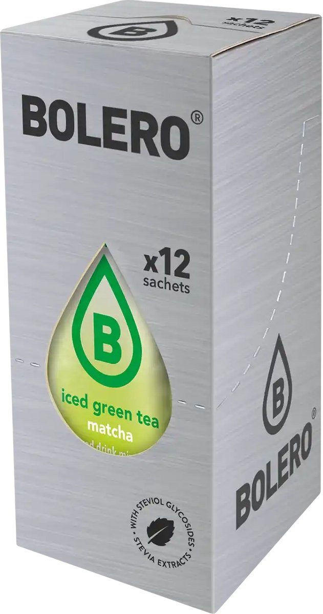 Bolero Iced Green Tea - 12x 8 g - Matcha