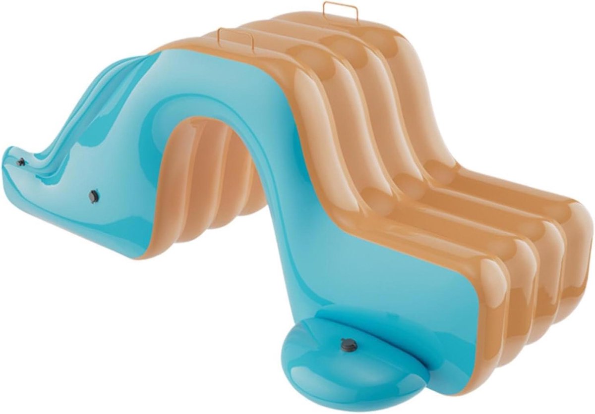 Opblaasbare Glijbaan - Waterspeelgoed Tuin - Buiten Spelen - Verbeterd Gripvermogen - 175 x 105 x 75 cm - Oranje