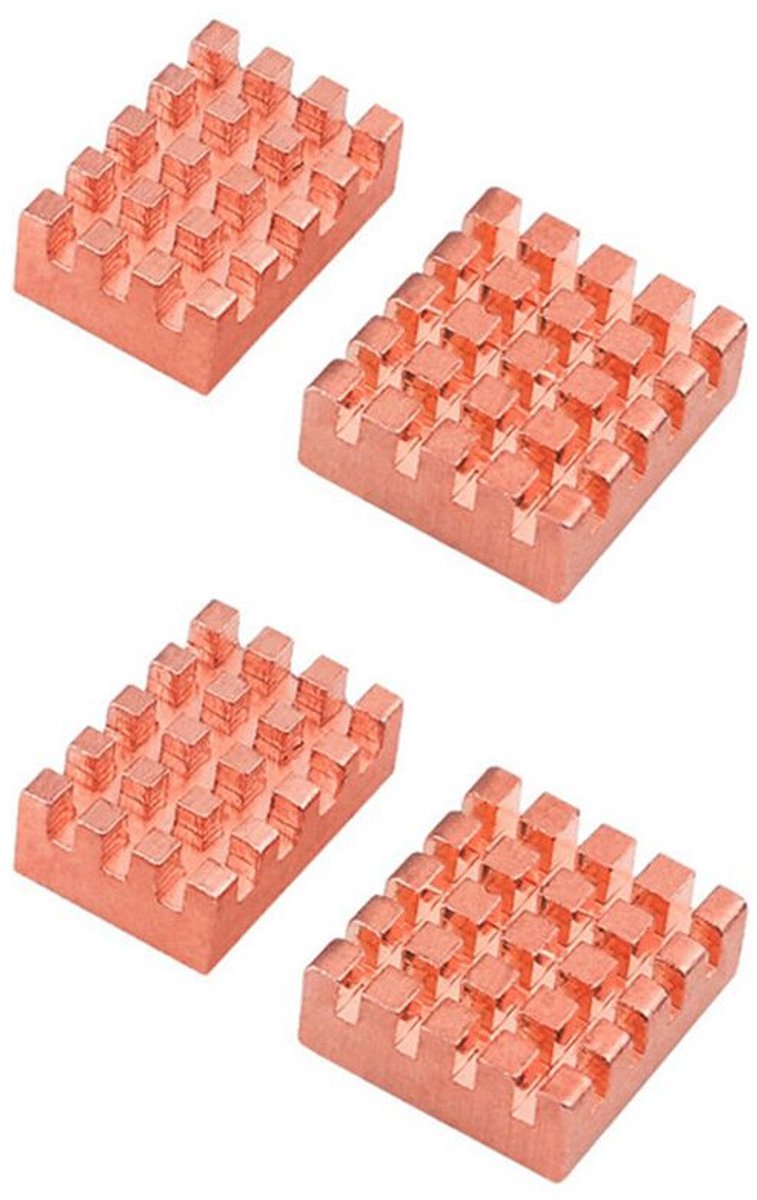 2W puur koperen koelblok Geschikt voor Orange Pi Zero, gebruikt Geschikt voor het koelen van Orange Pi CPU-moederborden.