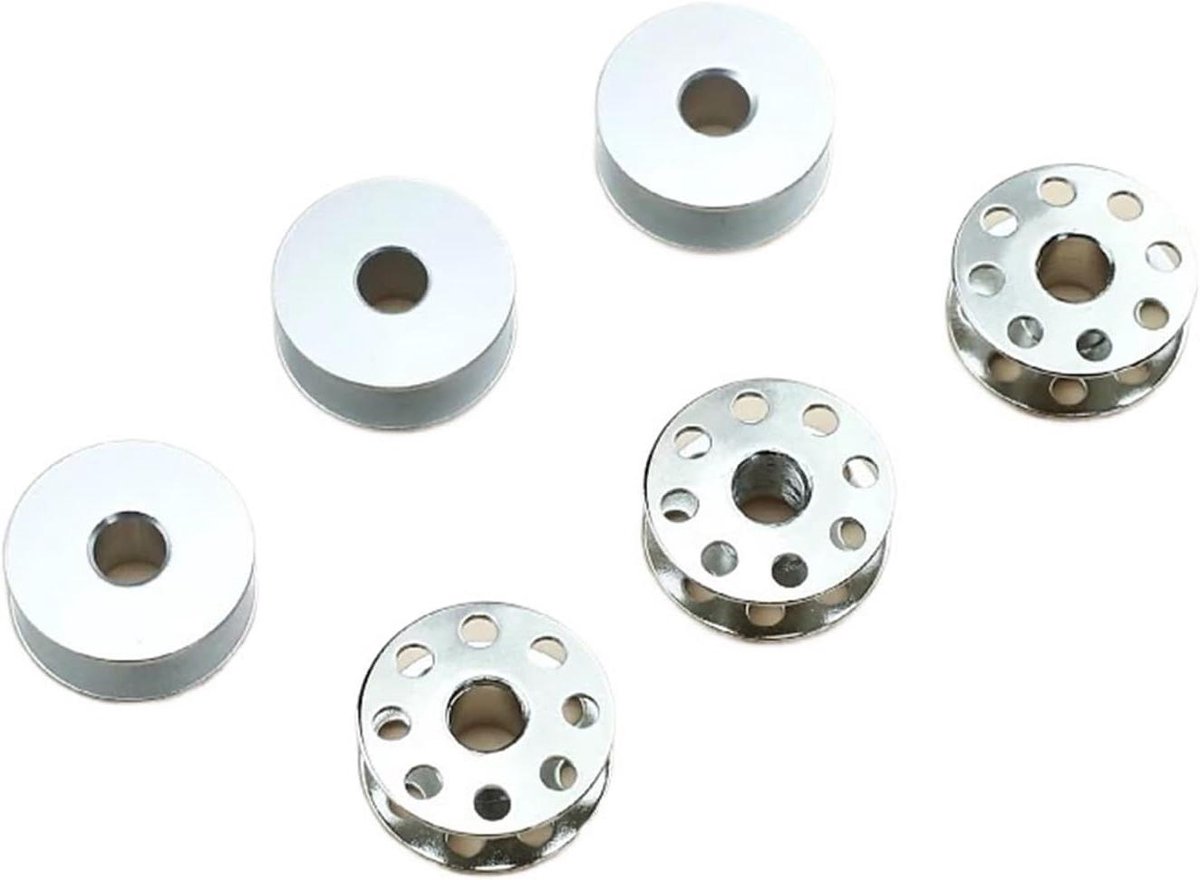 Naaimachinespoelen - Aluminium spoeltjes - Naaien - Hoge capaciteit - 25 mm diameter - Metaal