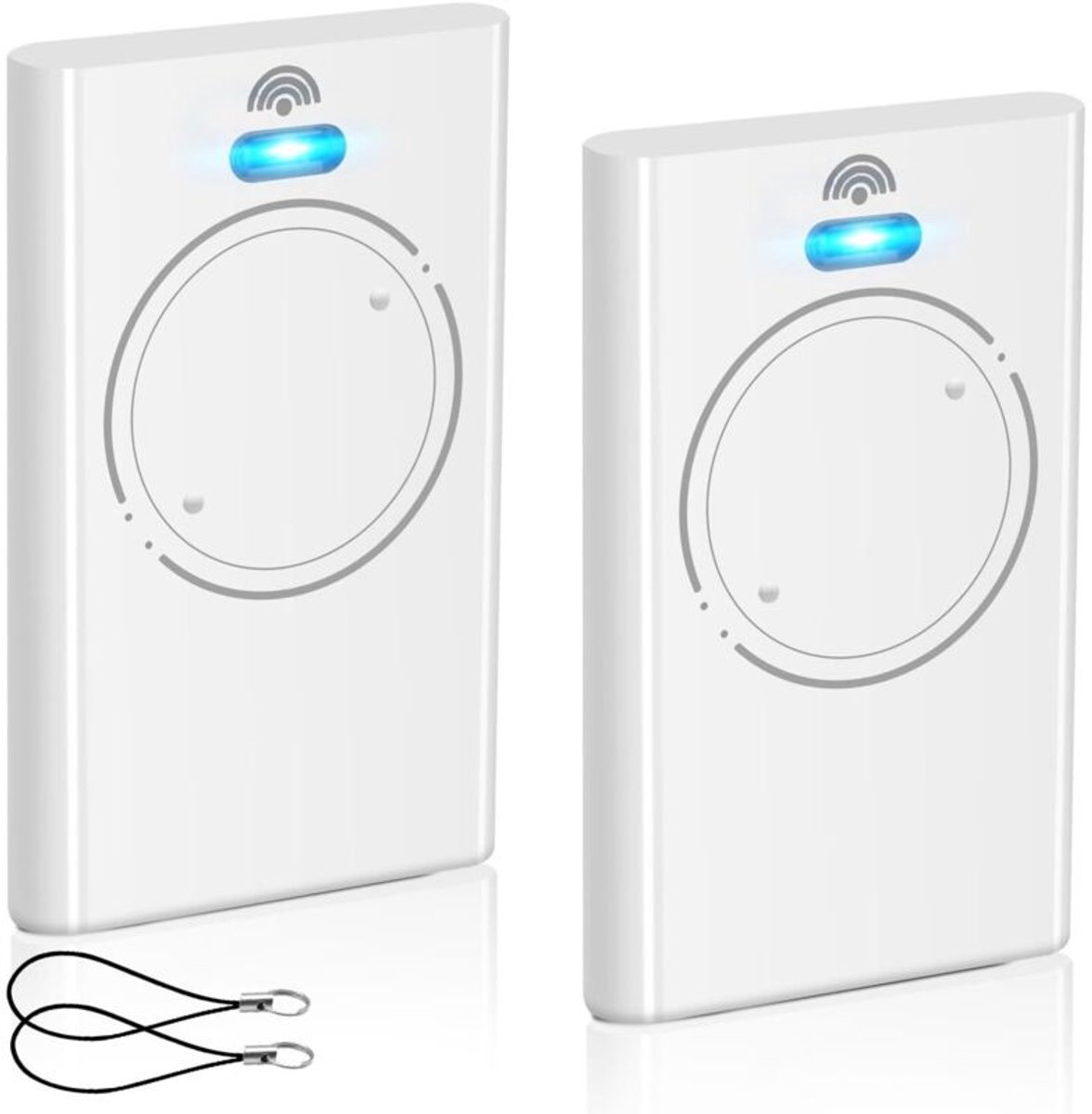 Set van twee afstandsbedieningen Geschikt voor garagedeuren, 433,92 MHz