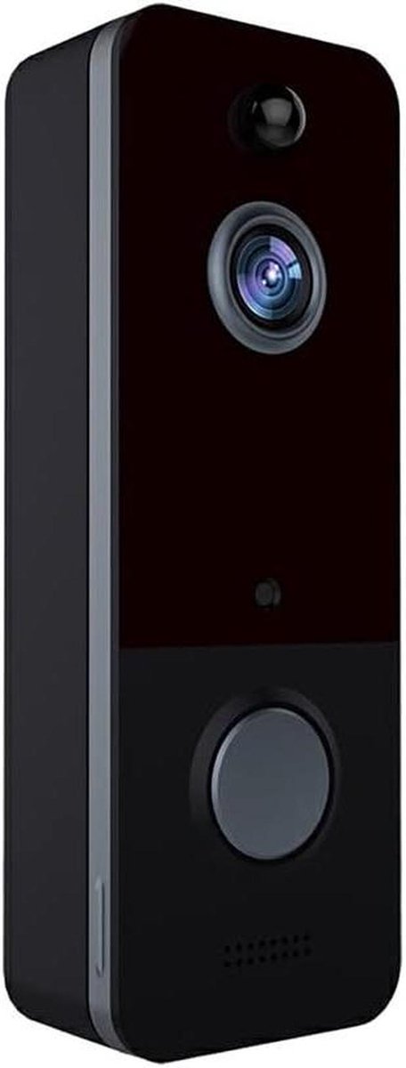 Slimme Deurbel Camera - Videofoon Intercom - Toegangscontrole Thuis - Bewegingsdetectie Alarm - 13.8 x 7 x 5.5 cm - Zwart