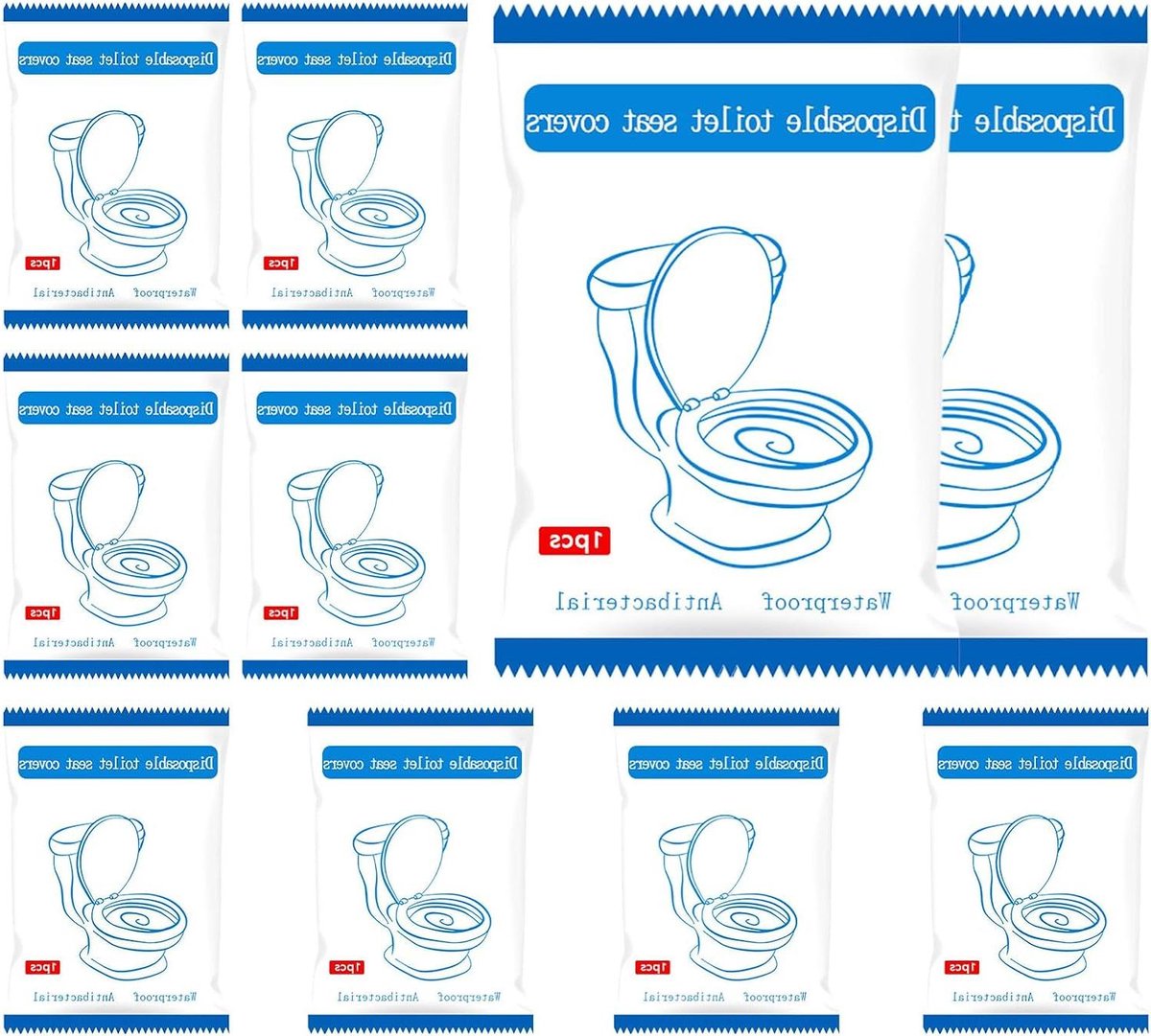 Toiletbrilhoezen - Reis Kussens - Hygiënisch Reizen - Waterdichte Bodemlaag - Extra Groot Formaat - Niet Gespecificeerd