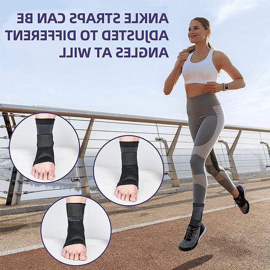 Verstelbare Enkelsteun, Ondersteuning voor Achillespees en Plantar Fasciitis, Ideaal voor Sport en Herstel — afbeelding 3