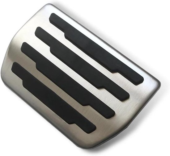 Pedaalhoezen Set - Auto Pedaal Covers - Verbeter Rijervaring - Antislip Roestvrij Staal - Set van 3 - Zilver — afbeelding 5