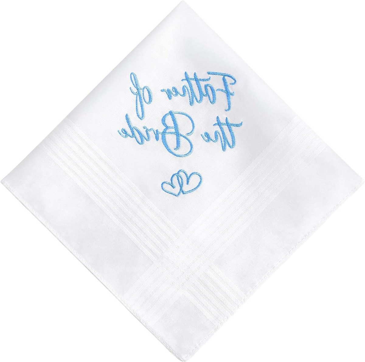 Bruiloft Zakdoeken - Embroidered Zakdoeken - Speciale Gelegenheden - Zacht Katoen - 35x35cm - Wit