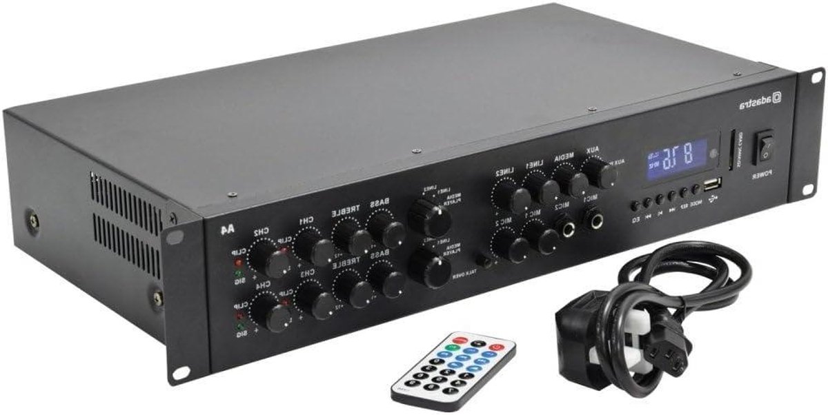 Stereo Versterker - Audio Versterker - Muziek Afspelen - Dual Zone Control - 4 x 200 W - Zwart