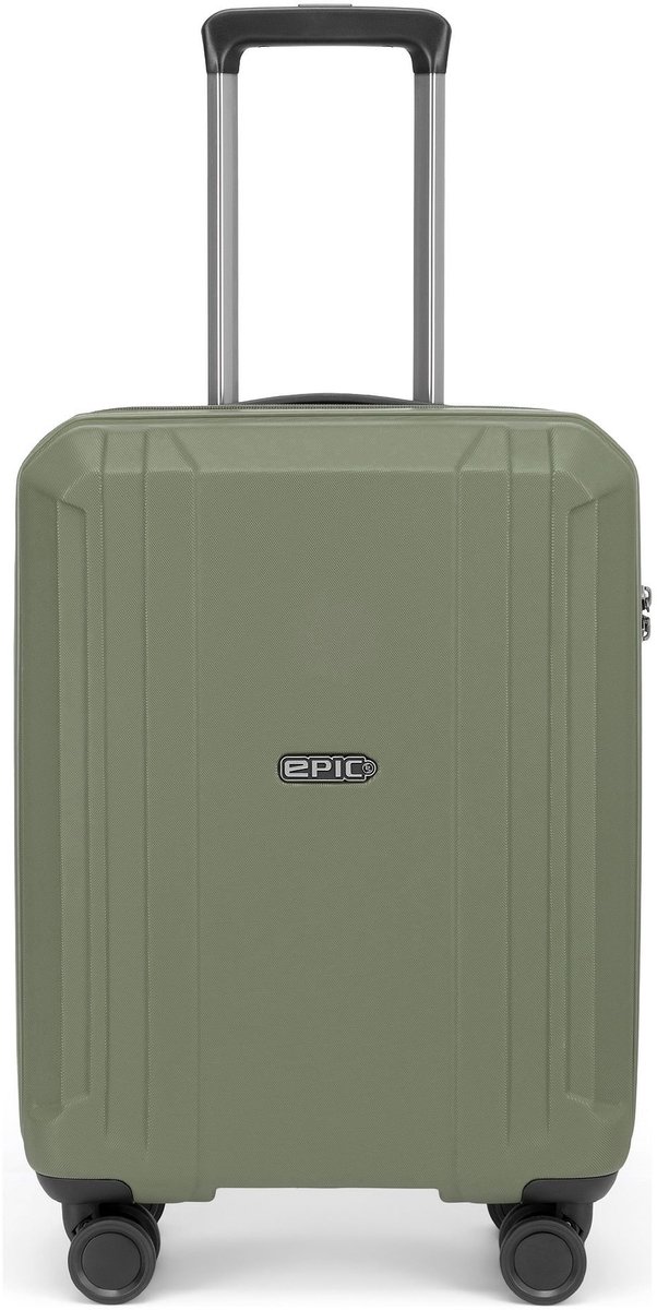 Epic Airwave NEO 4 wielen Cabinewagen 55 cm - Harde bagage - TSA slot - martini olive