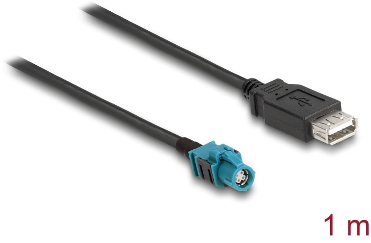 Delock Cable HSD Z female to USB 2.0 Type-A female 1 m