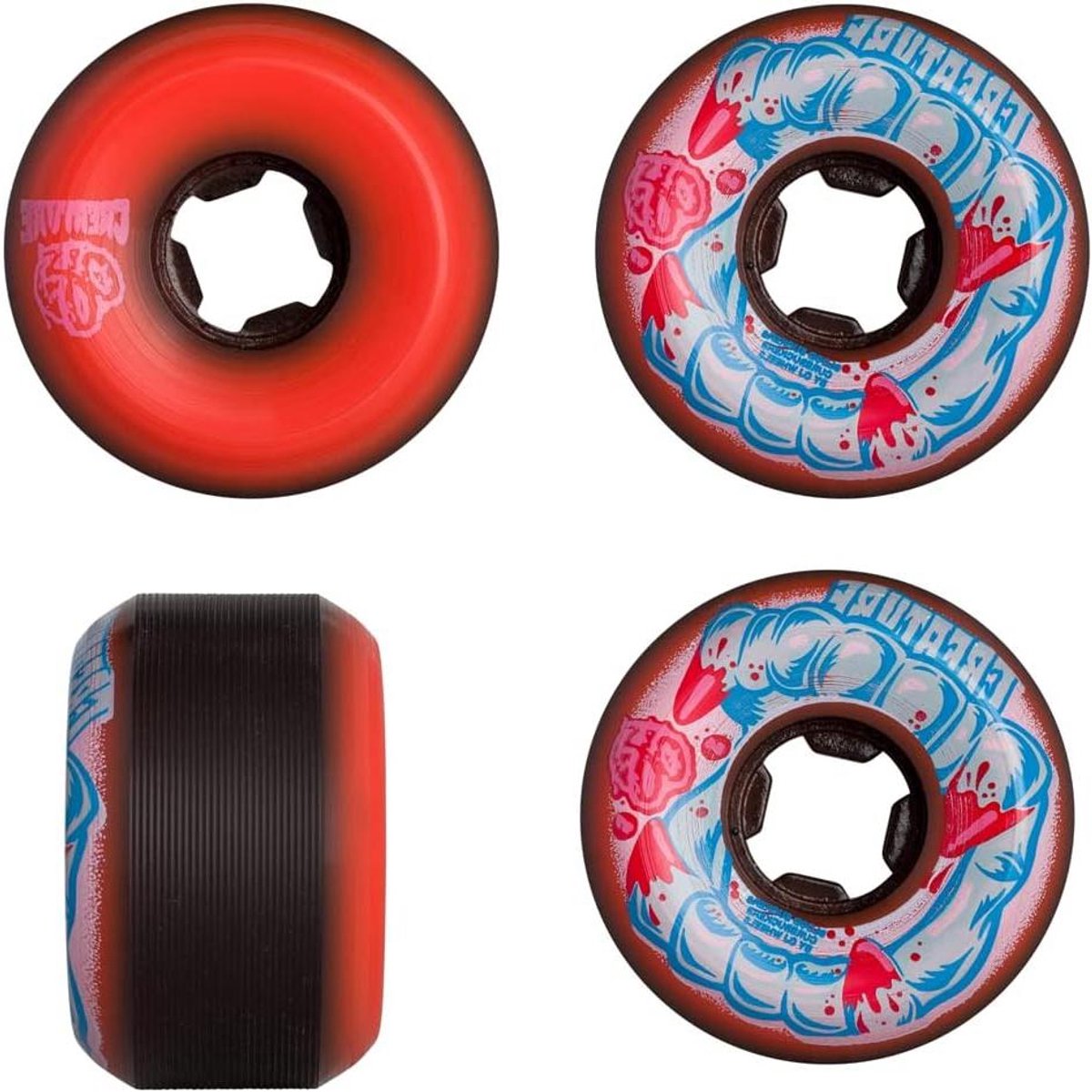 Skateboard Wielen Set wielen Street Skaten Flatspot resistent urethaan 56mm 97a