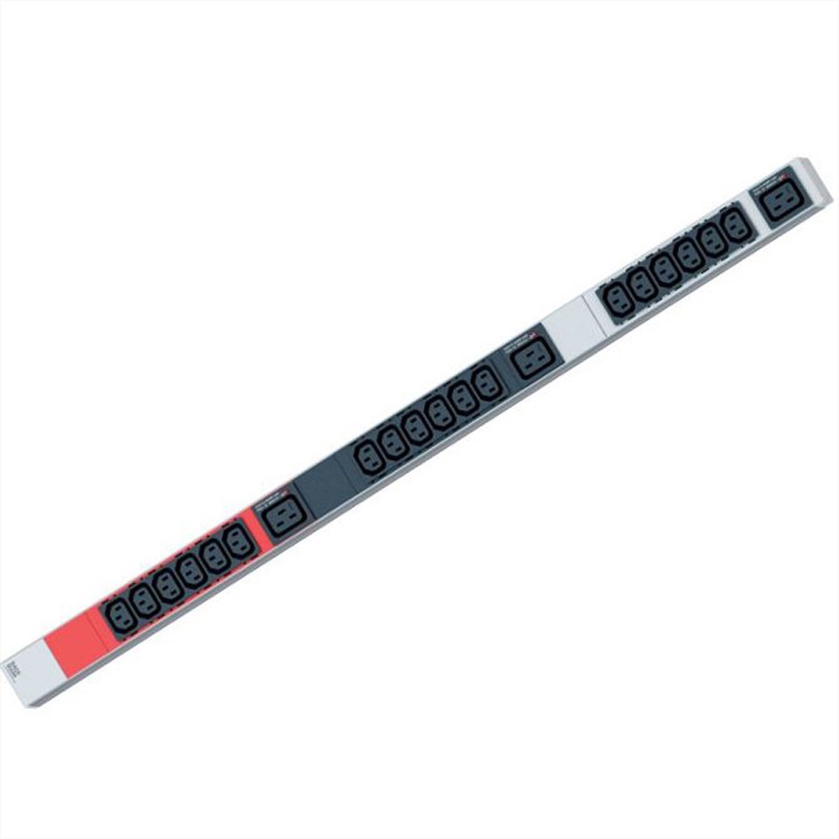 BACHMANN IT PDU ALU 1HE 18xC13 3xC19 stekker CEE 3L+N+PE 32A